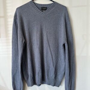 Banana Republic Charcoal V-Neck Sweater.cashmere